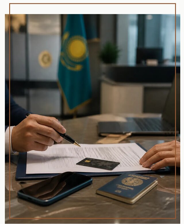 Открытие счета и банковской карты в Казахстане в Колпине